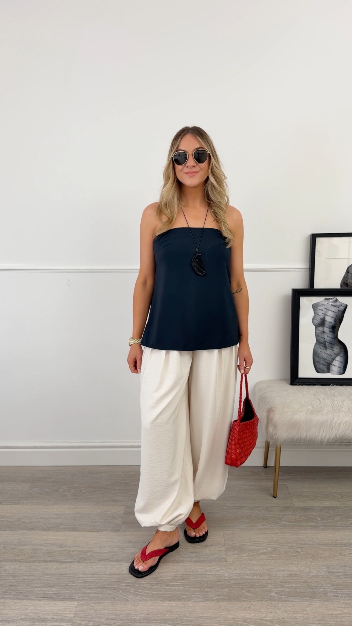 Balloon trousers outfit.
I wear 25 reg in the trousers & xs in the top 

#LTKxAFSale #LTKsummer #LTKsale