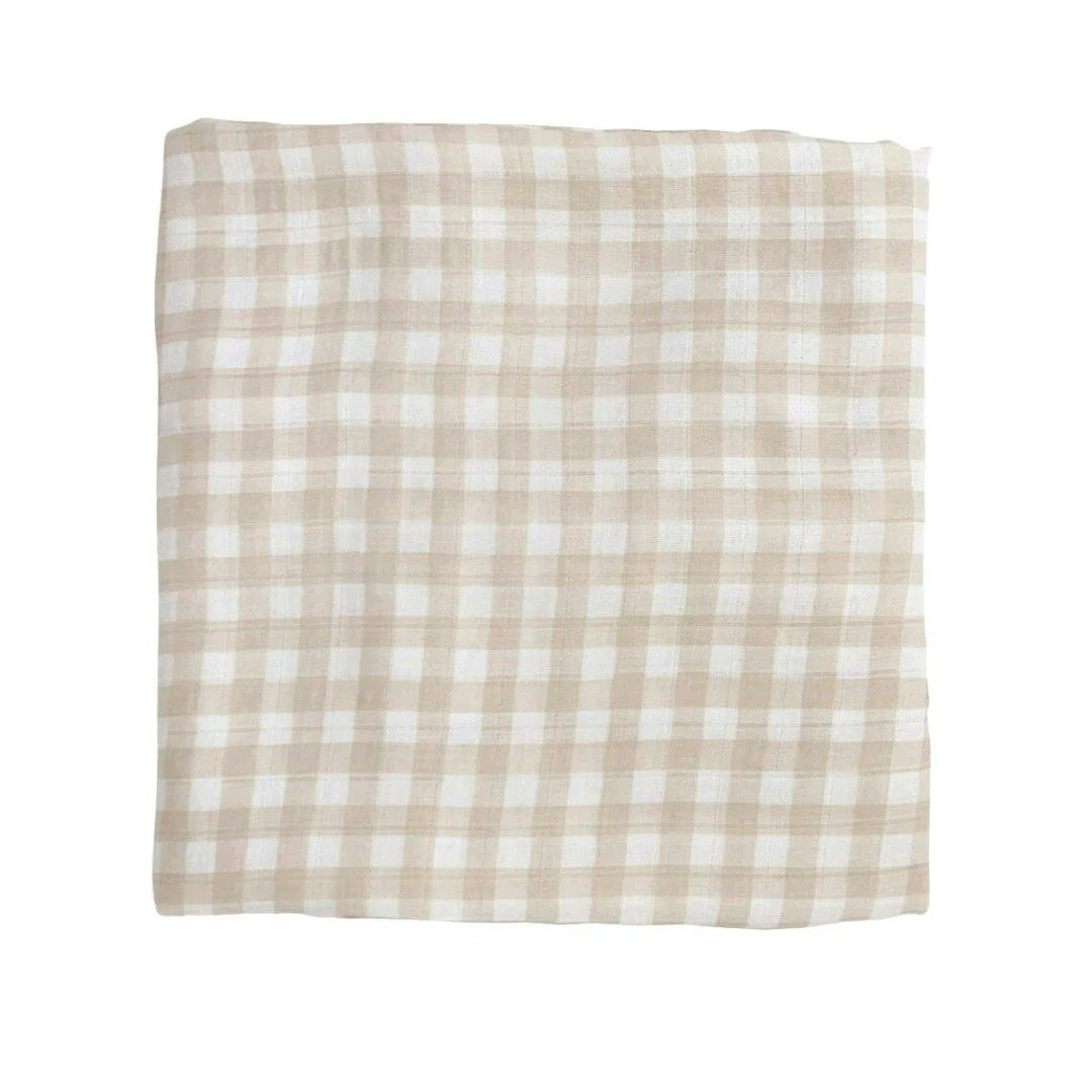 Bamboo Muslin Swaddle Blanket in Rosie Posie | Maisonette