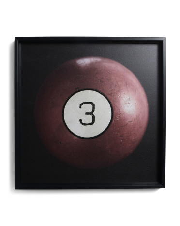 31x31 Billiard 3 Ball Wall Art | TJ Maxx