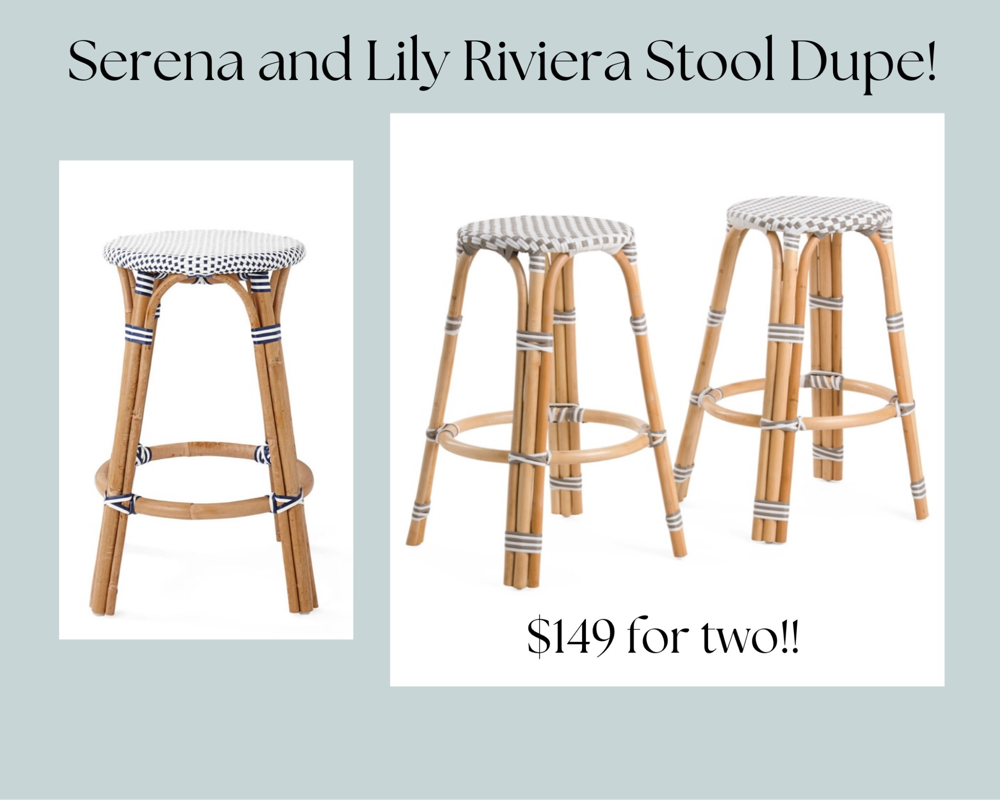 Riviera counter stool discount dupe