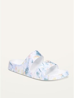 Plant-Based Double-Strap Slide Sandals for Women | Old Navy (US)