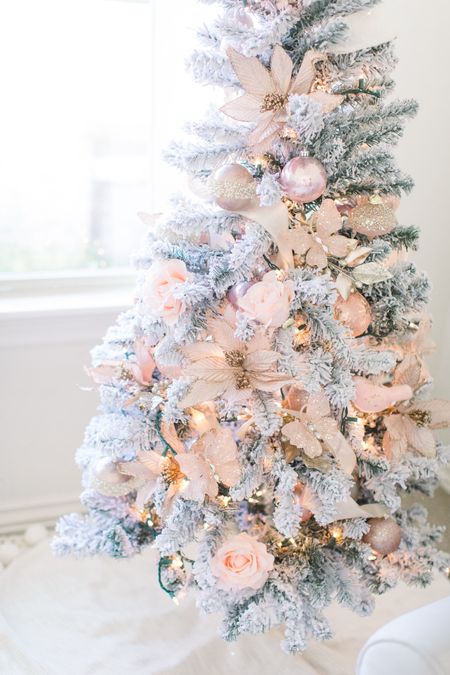 Pink and white tree! My favorite for my daughters room! 

#LTKhome #LTKHoliday #LTKSeasonal