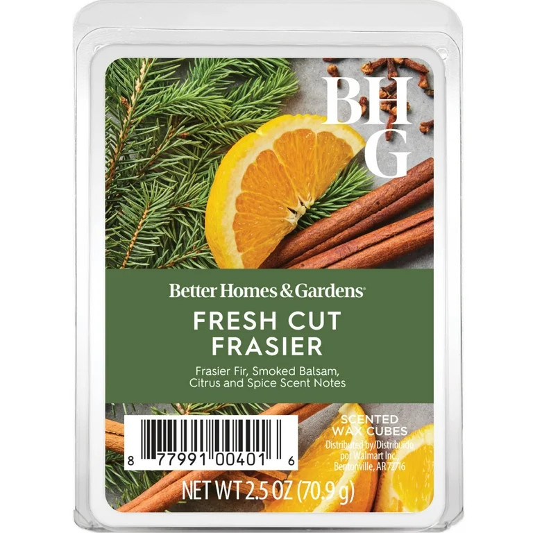 Fresh Cut Frasier Scented Wax Melts, Better Homes & Gardens, 2.5 oz (1-Pack) | Walmart (US)