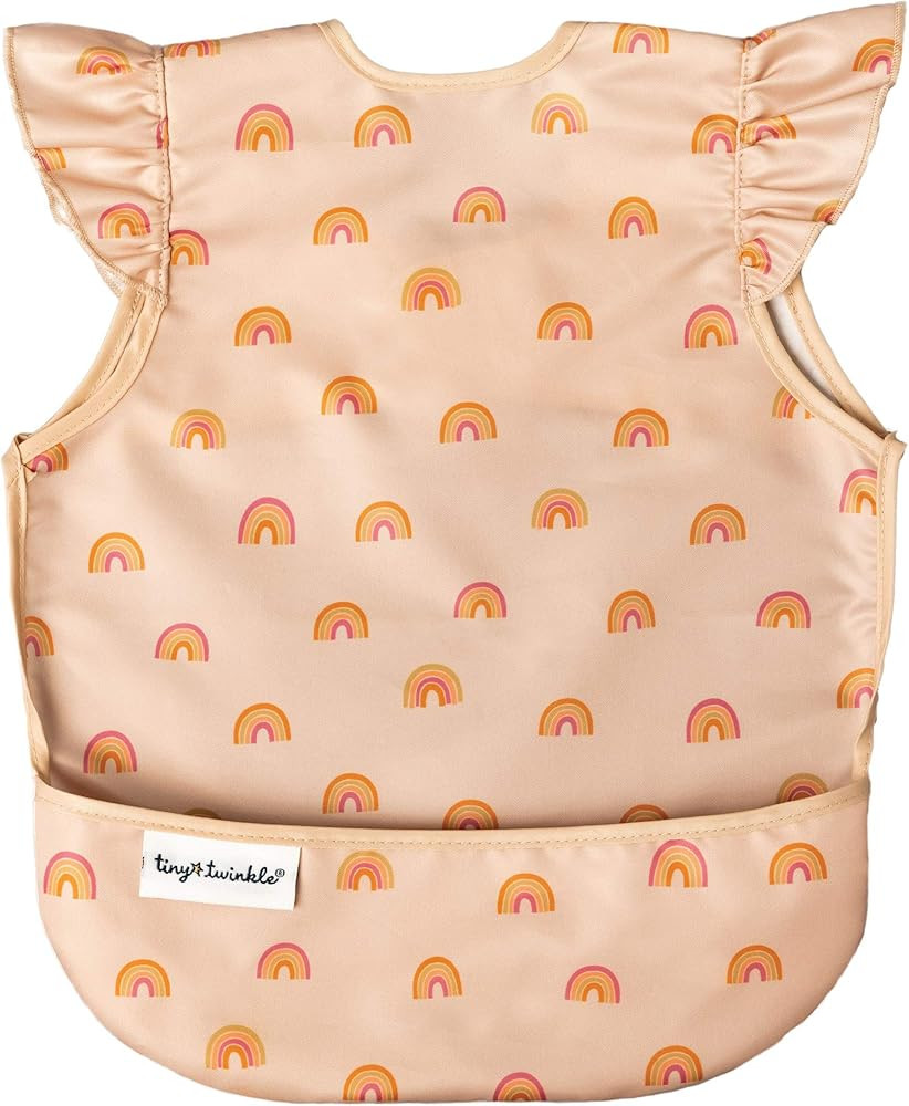 Tiny Twinkle Mess-Proof Apron Bib - Baby & Toddler Smock with Tug-Proof Closure - 6-24 Months | Amazon (US)