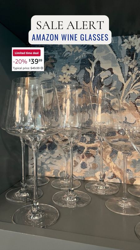 Amazon sale alert! These wine glasses feel so much more expensive than they are! 

#LTKhome #LTKsalealert