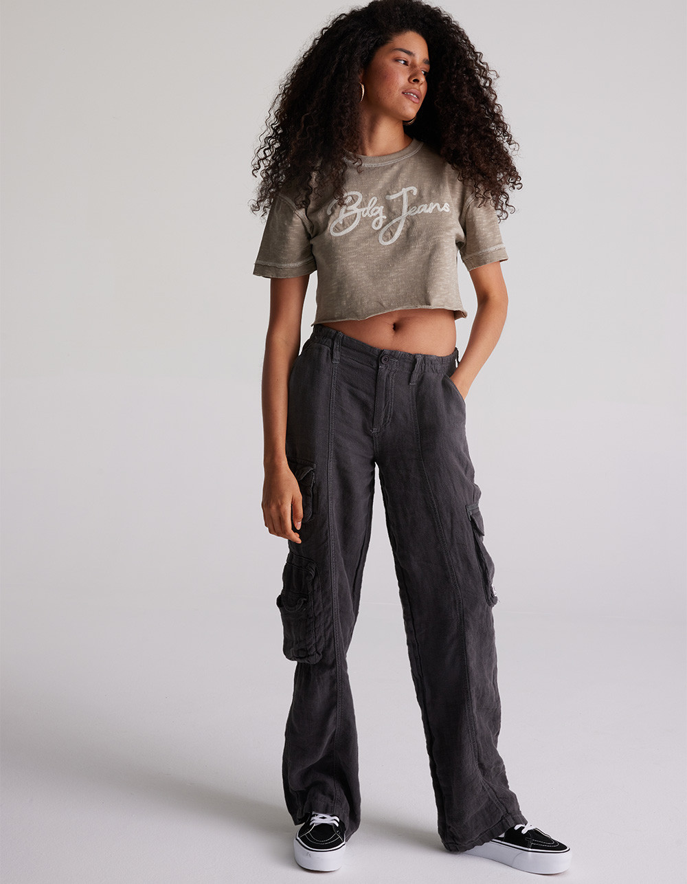 BDG Urban Outfitters Linen Y2K Womens Cargo Pants | Tillys