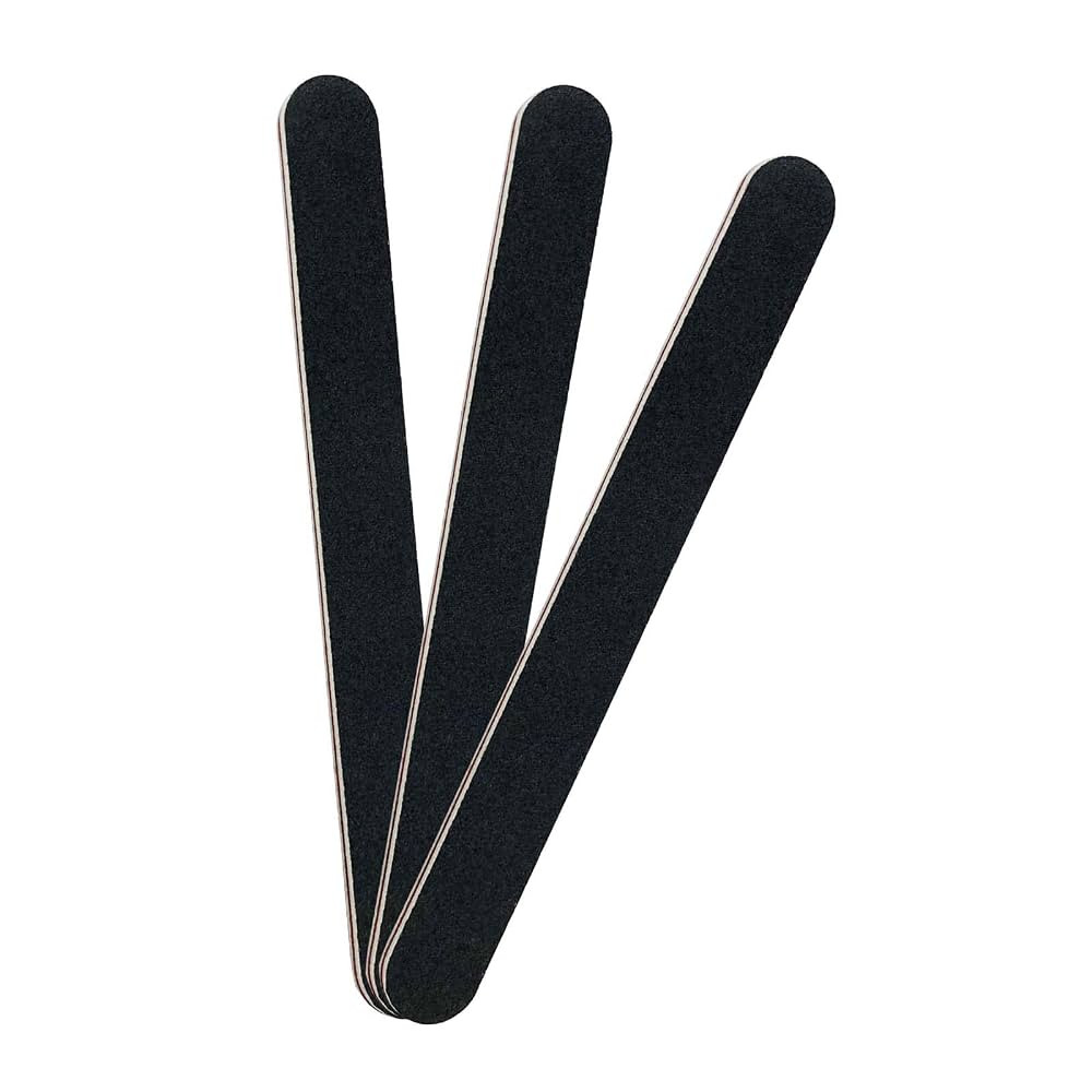 3 Pack Professional Emery Boards, 100/180 Grit Nail File for Acrylic and Natural Nails, Reusable,... | Amazon (US)