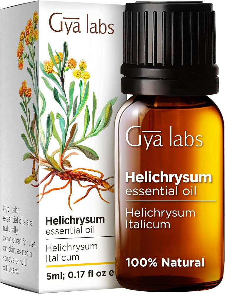 Gya Labs Helichrysum Oil for Skin - Natural Helichrysum Essential for Massages, DIY, Self-Care, A... | Amazon (US)