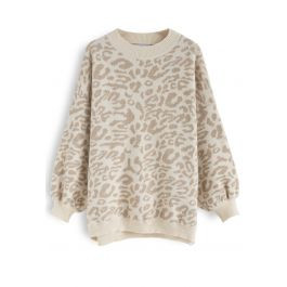 It's the Good Life Leopard Oversize Sweater | Chicwish