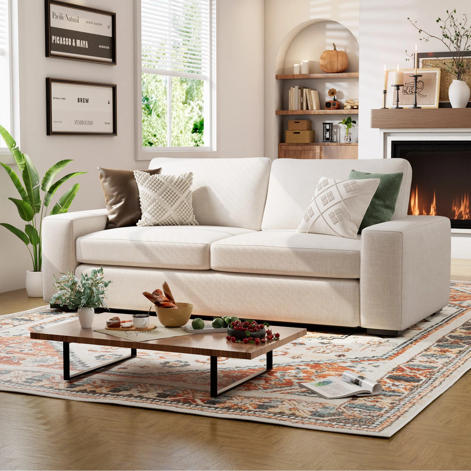 Ebern Designs Laurice 85'' CAL117 Compliant Sofa & Reviews | Wayfair | Wayfair North America