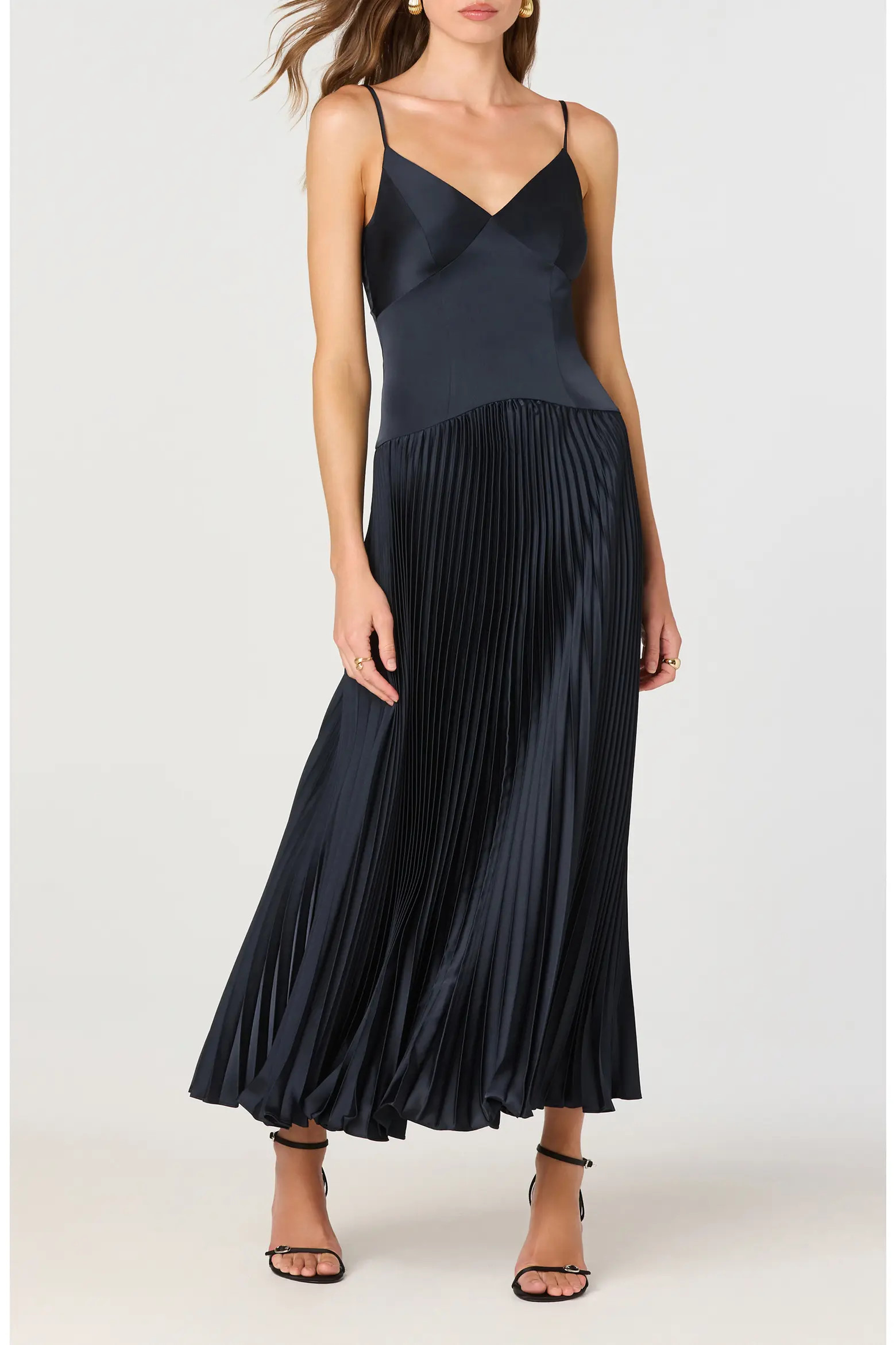 ASTR the Label Pleated Drop Waist Dress (Women) | Nordstrom | Nordstrom