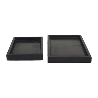 Marble Decor Tray with Raised Border Set | Wayfair North America