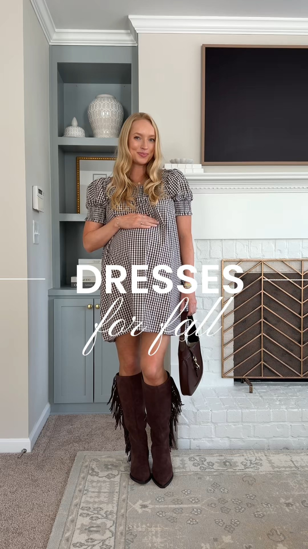 Comment CHIC and I’ll send you the links + a 20% off promo code for your purchase! 🍂 Just got in a few new dresses for my Fall wardrobe - they're bump friendly for now and will also work great for my postpartum/nursing friendly wardrobe! I'm wearing a size small and I'm currently 37 weeks pregnant. Side note - how does pregnancy feel SO LONG then suddenly you can't believe it's almost over 😅

#LTKFindsUnder100 #LTKStyleTip #LTKSaleAlert