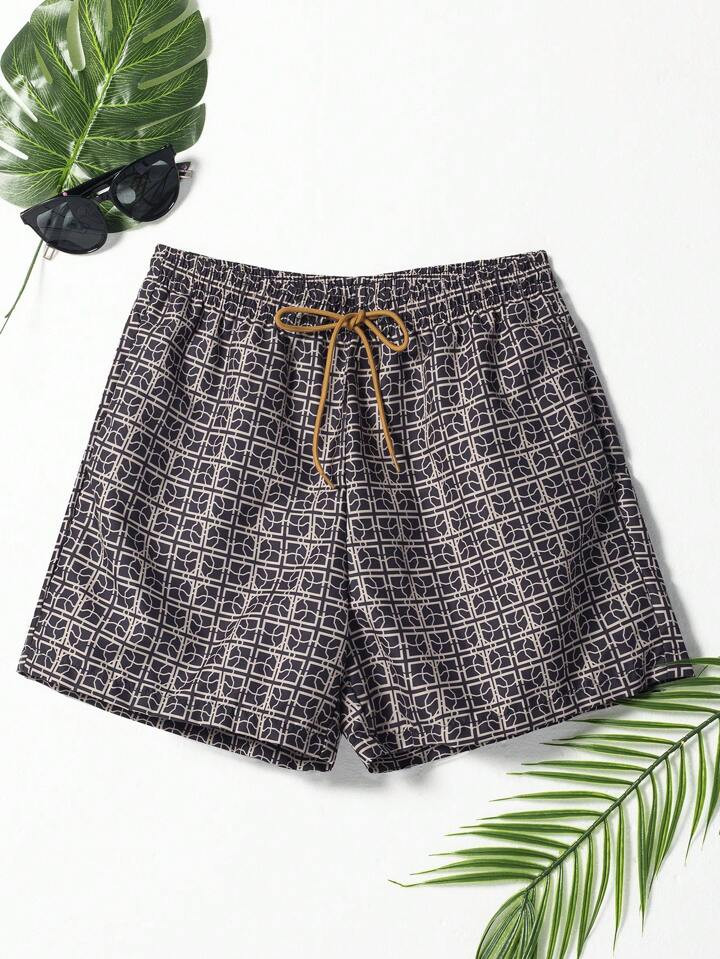 Manfinity Men's Printed Beach Shorts | SHEIN