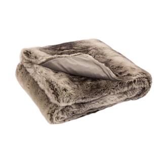 Glitzhome® Ombré Gray Faux Fur Throw Blanket | Michaels Stores