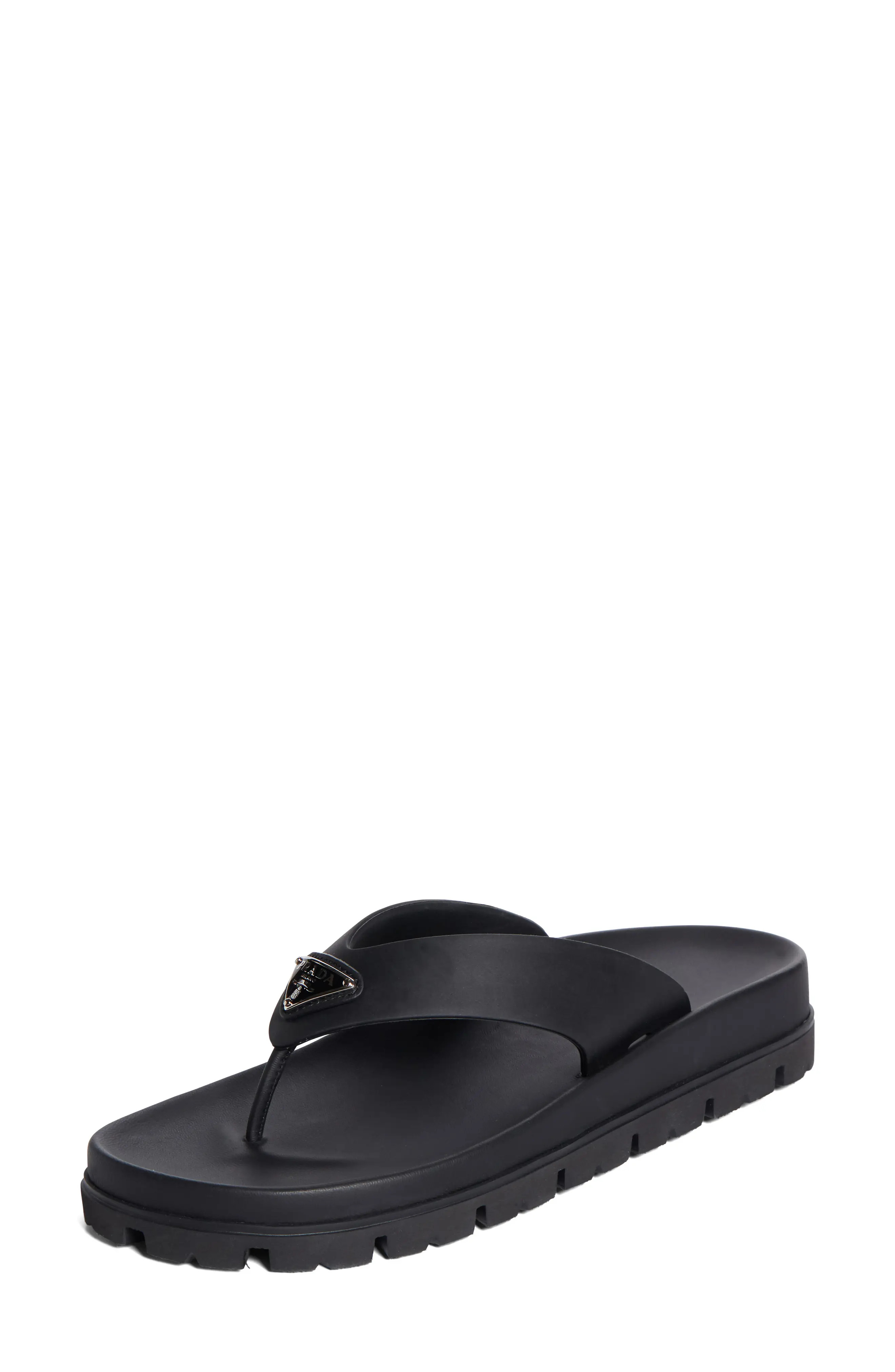 Prada Logo Flip Flop (Women) | Nordstrom | Nordstrom