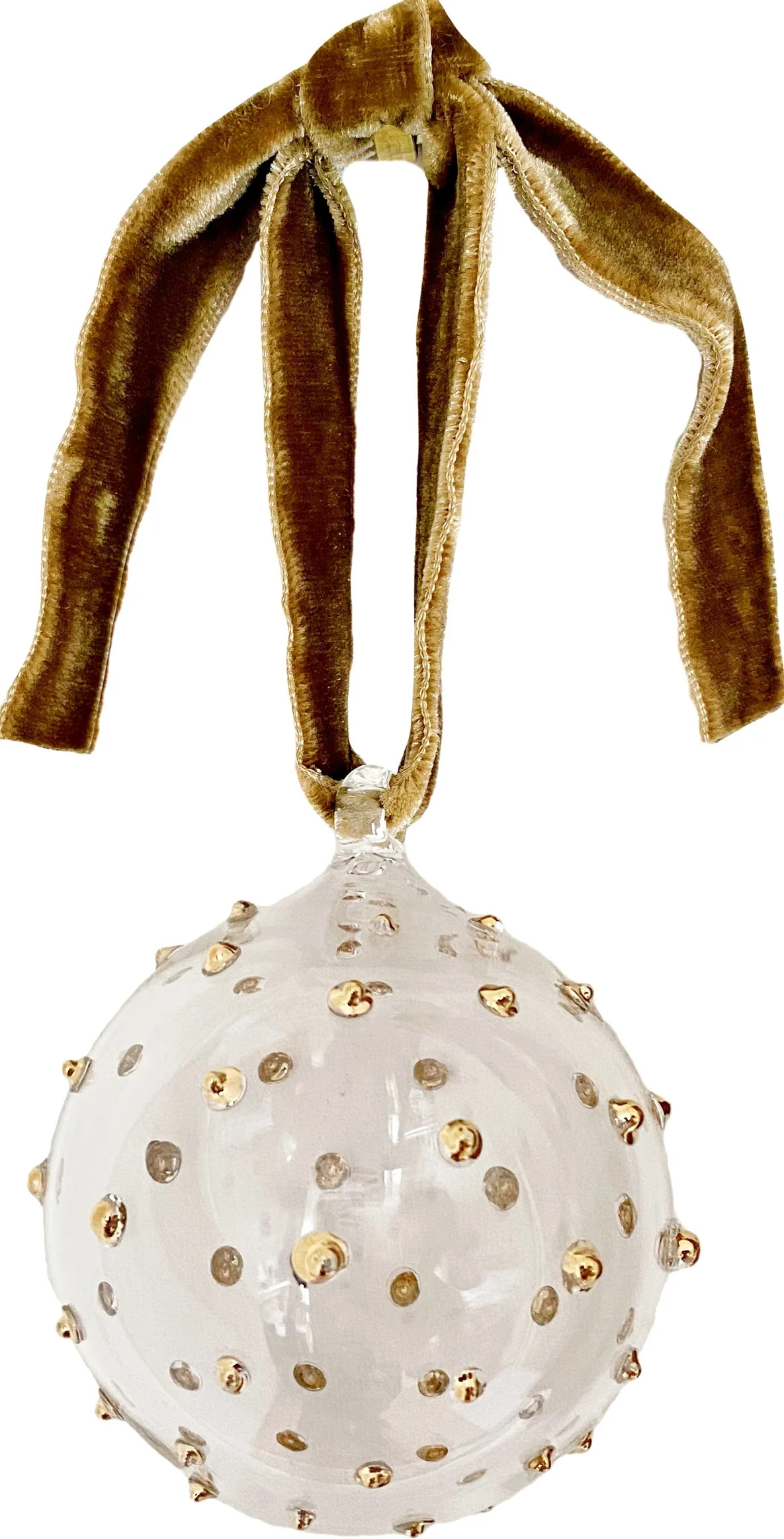 Pom Glass Bauble in Gold | Over The Moon