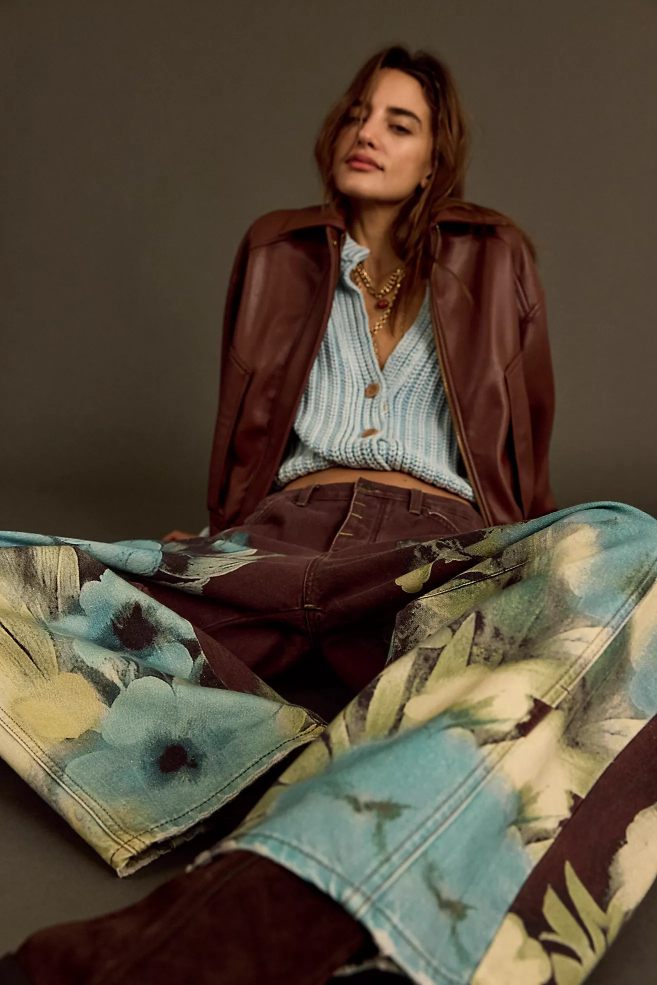 We The Free Good Luck Printed Barrel Jeans | Free People (Global - UK&FR Excluded)