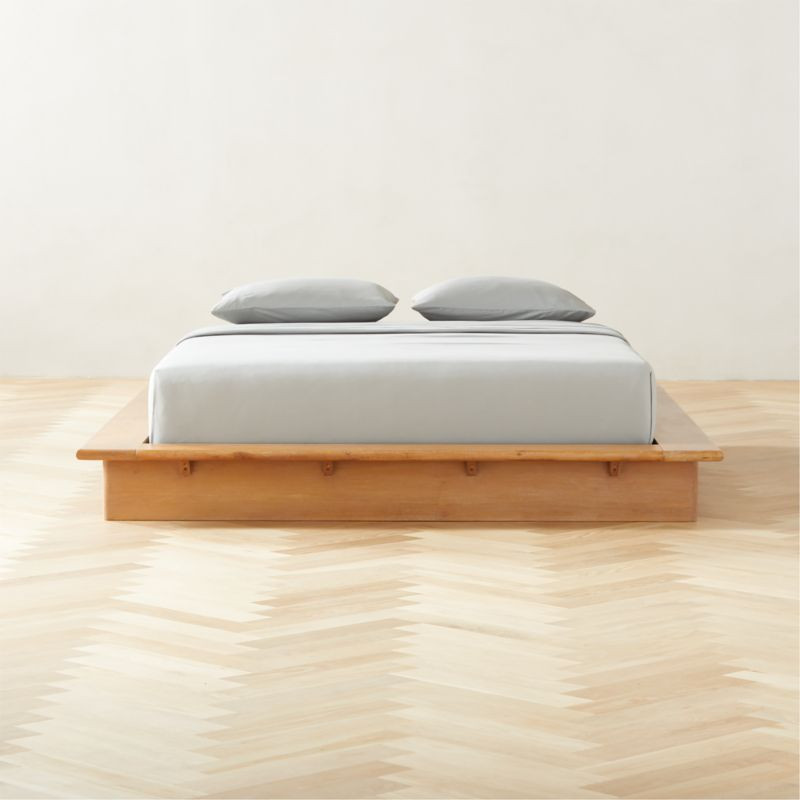 Indio Wood Platform Modern Queen Bed | CB2 | CB2