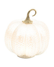9in Pearl Led Pumpkin | TJ Maxx