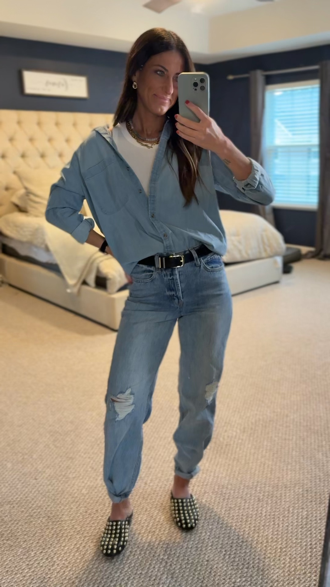 Had to give the denim in denim trend a spin, and spoiler alert: i didn’t hate it. Broke it up a bit with some accessories - belt, jewelry, and fun shoes! 

#LTKSaleAlert #LTKFindsUnder100 #LTKStyleTip