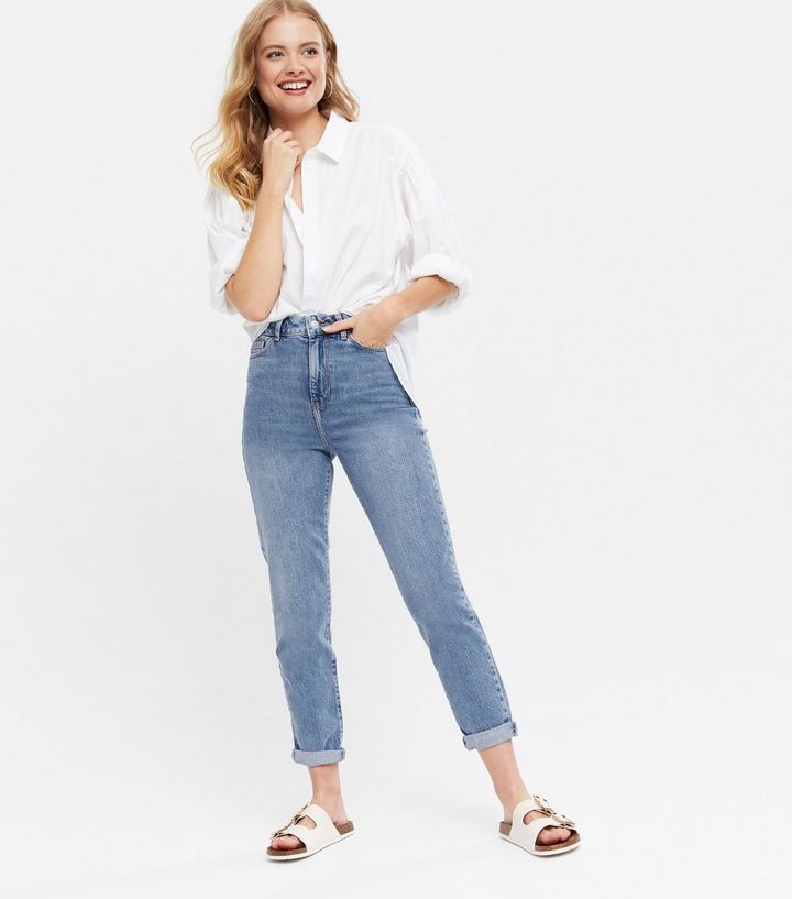 Blue Waist Enhance Tori Mom Jeans
						
						Add to Saved Items
						Remove from Saved Items | New Look (UK)