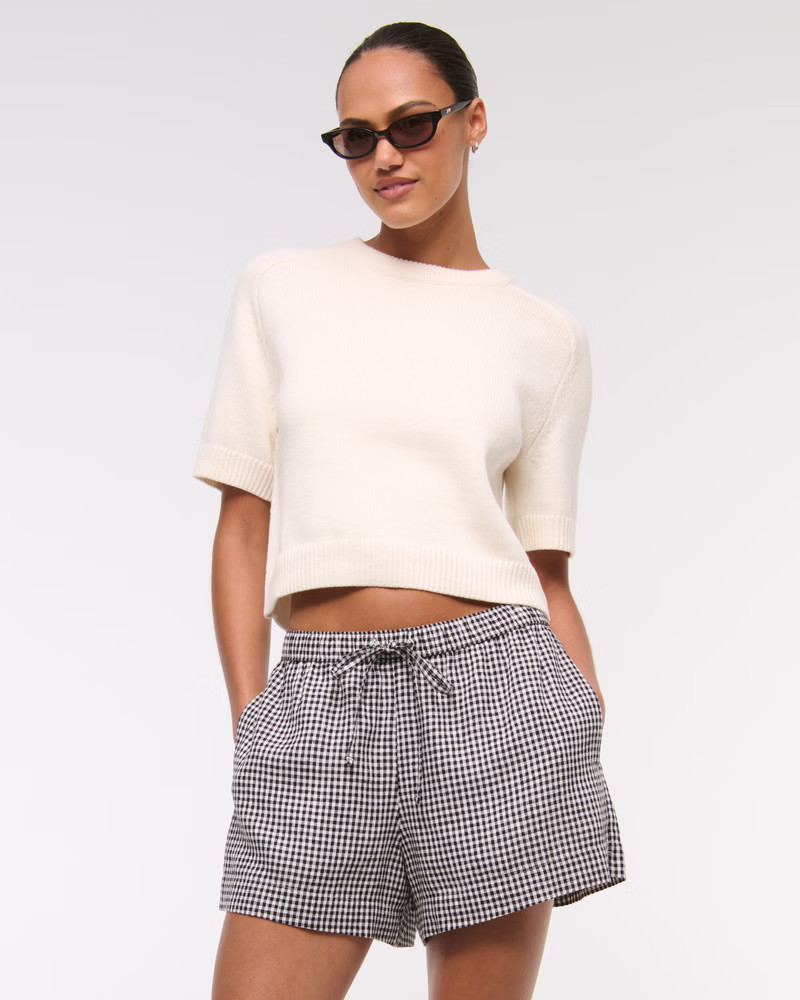 The A&F Madeline Crew Sweater Tee | Abercrombie & Fitch (US)