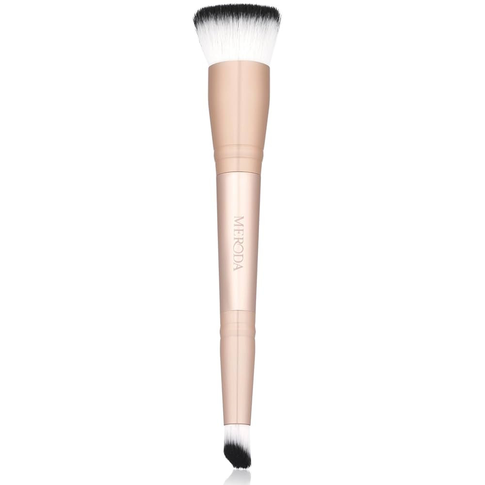 MERODA® Duo Foundation & Concealer Brush [2-IN-1] - Double Ended Makeup Brush for Liquid Make Up... | Amazon (UK)