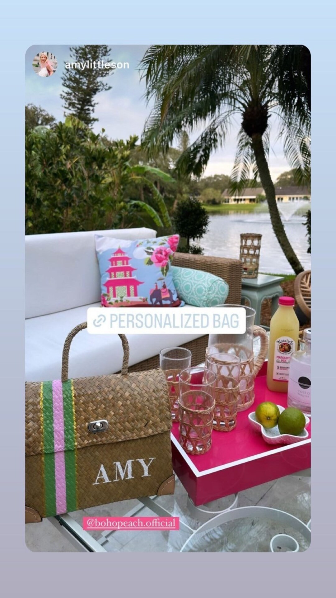 Velmar Pink & Green Bespoke Envelope Favor Custom Luxury Party Hand Painted Monogram Top Handle B... | Etsy (US)