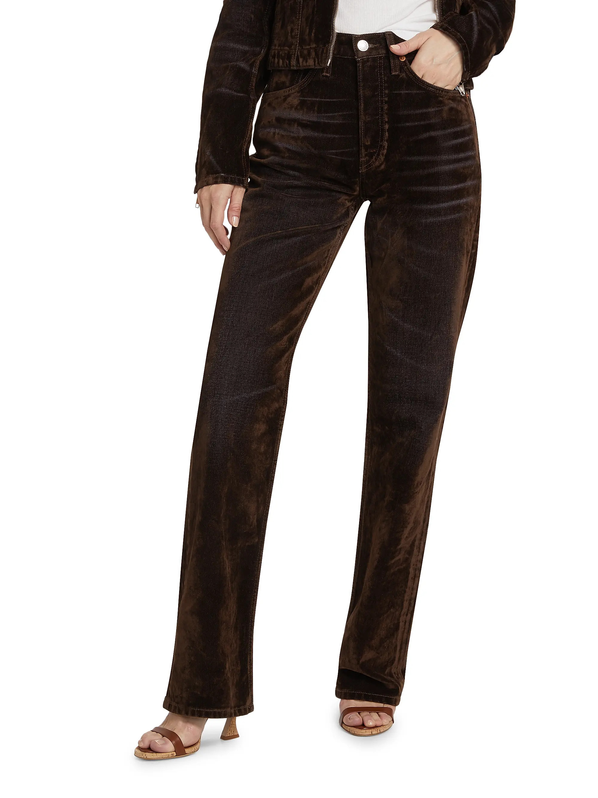 Re/done90s High-Rise Loose Straight-Leg Jeans | Saks Fifth Avenue
