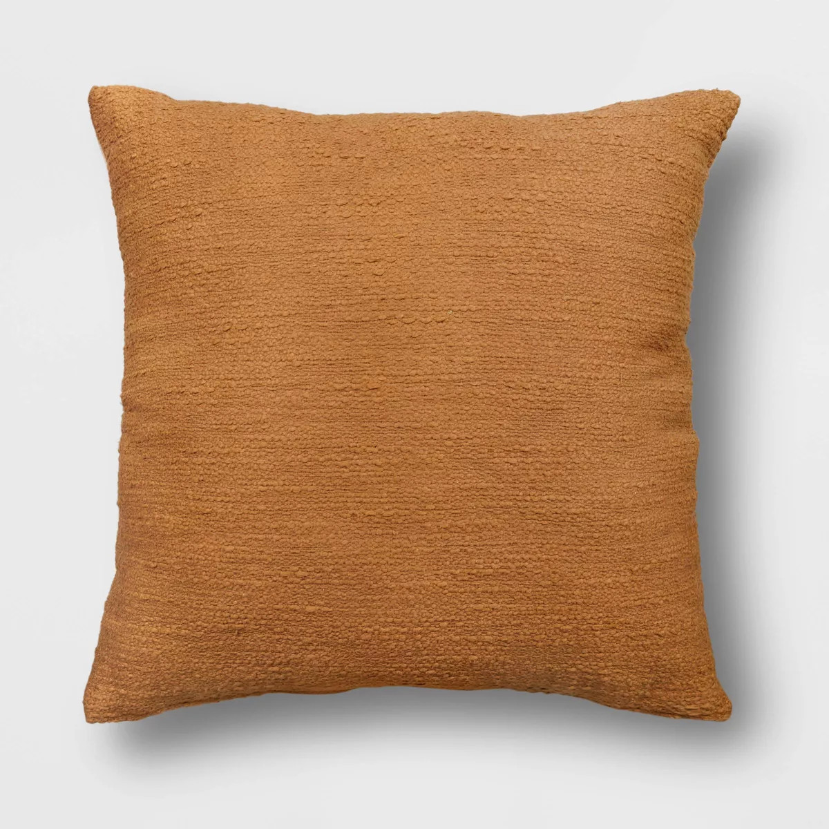 Oversized Square Cotton Boucle Reversible Throw Pillow with Linen Caramel - Threshold™ | Target