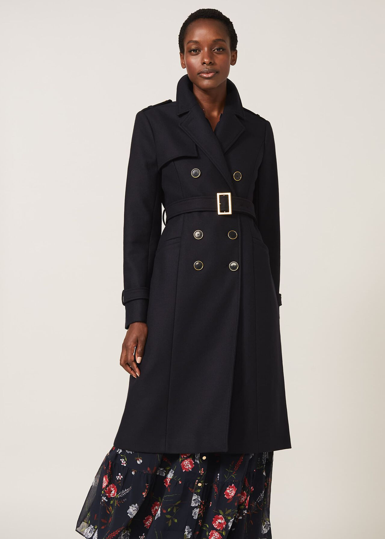 Manika Military Wool Coat | Phase Eight (UK)