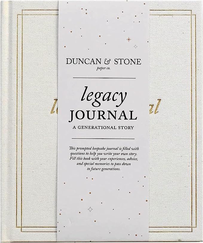 Grandparent Legacy Journal Memory Book, Ivory: Family Tree Keepsake by Duncan & Stone | Gift for ... | Amazon (US)