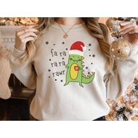 Dinosaur Christmas, Merry Rexmas, Cute Christmas Sweatshirt, Trendy Crewneck, Lover Gifts, Plus Size 4xl 5xl | Etsy (US)