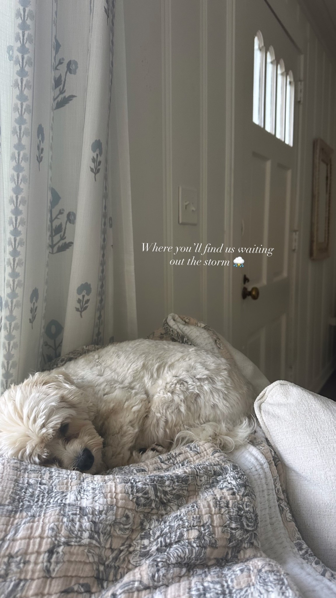 Where you’ll find us waiting out the storm ⛈️