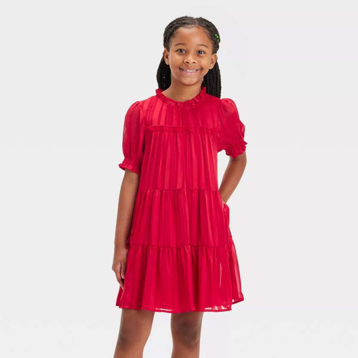 Girls' Short Sleeve Woven Dress - Cat & Jack™ | Target
