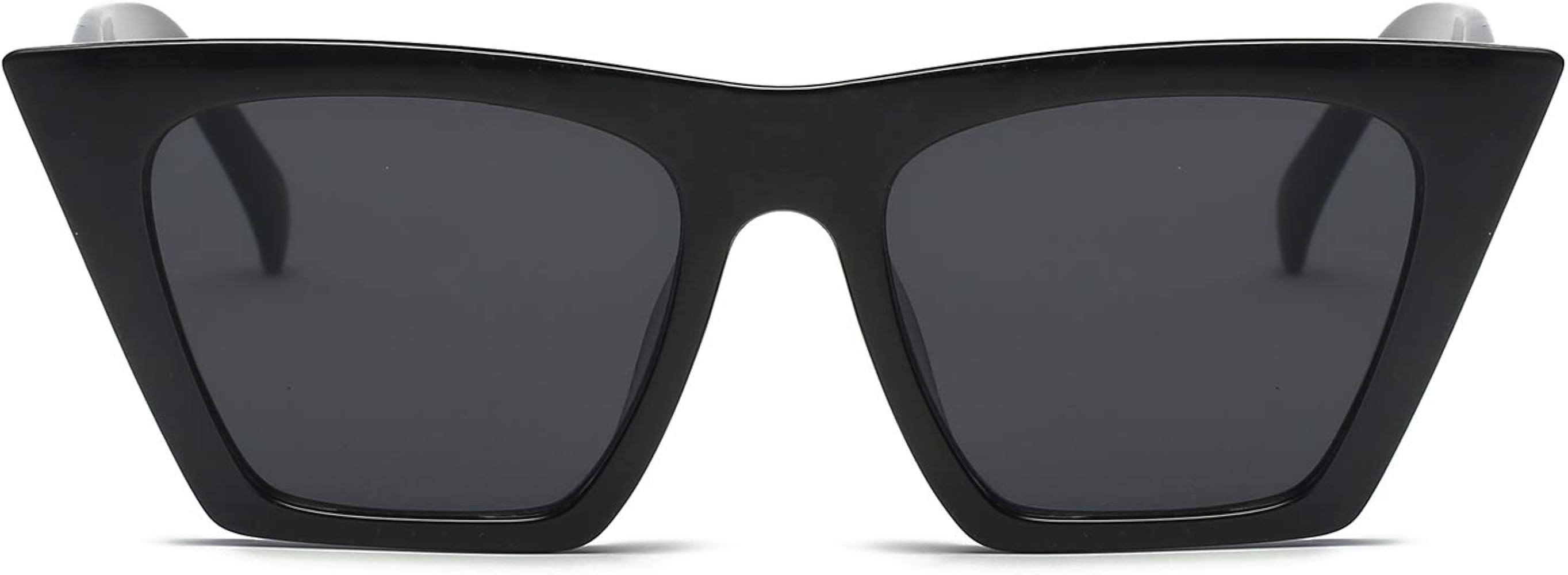 Vintage Square Cat Eye Sunglasses Women Trendy Cateye Sunglasses B2473 | Amazon (US)