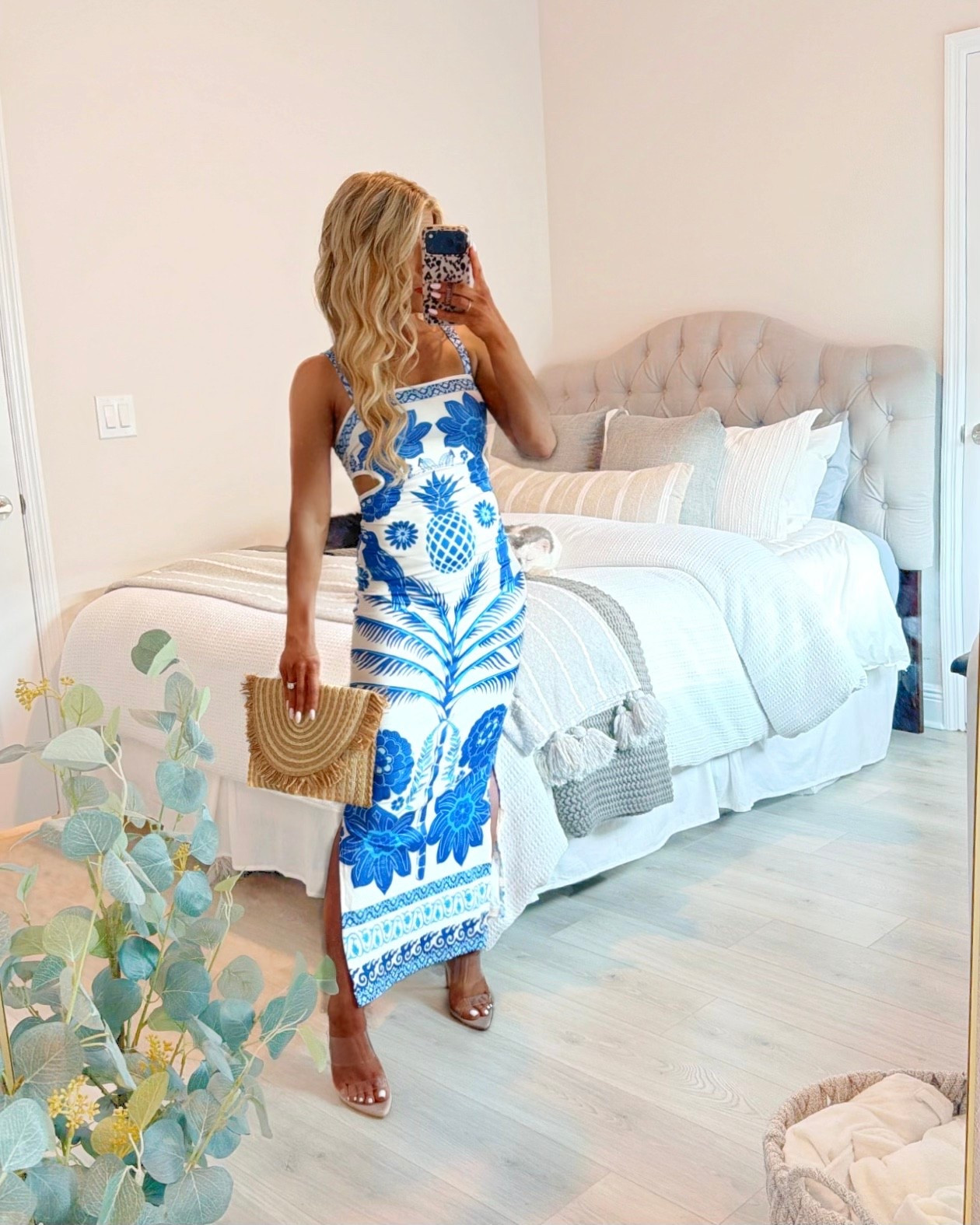 VACATION DRESS- LESS THAN $35! This resort dress with a tropical print, maxi length, side cutouts, slit, + adjustable back tie looks like Farm Rio without the price! 

Tropical dress, beach drsss, boho dress, resortwear 2026, maxi dress, summer dress 

#LTKSaleAlert #LTKTravel #LTKootd