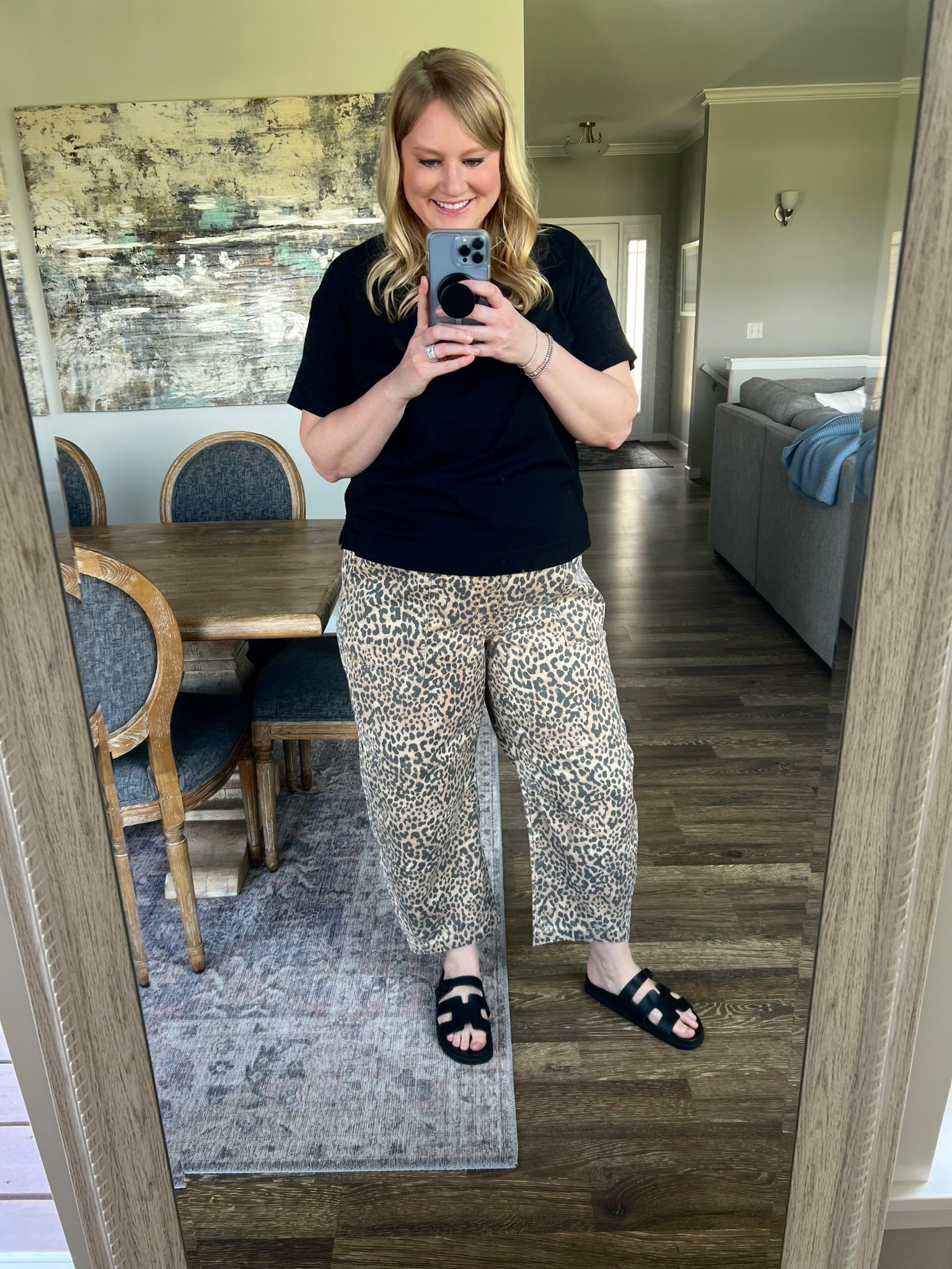 Loving these slim leopard barrel pants lately. 

#LTKFindsUnder100 #LTKMidsize #LTKOver40