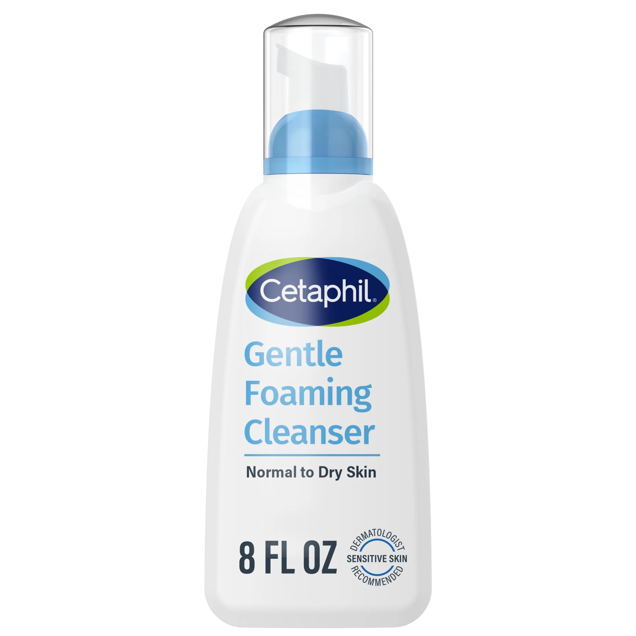 Cetaphil Hydrating Gentle Foaming Face Wash and Cleanser for Sensitive and All Skin Types, 8 oz | Walmart (US)