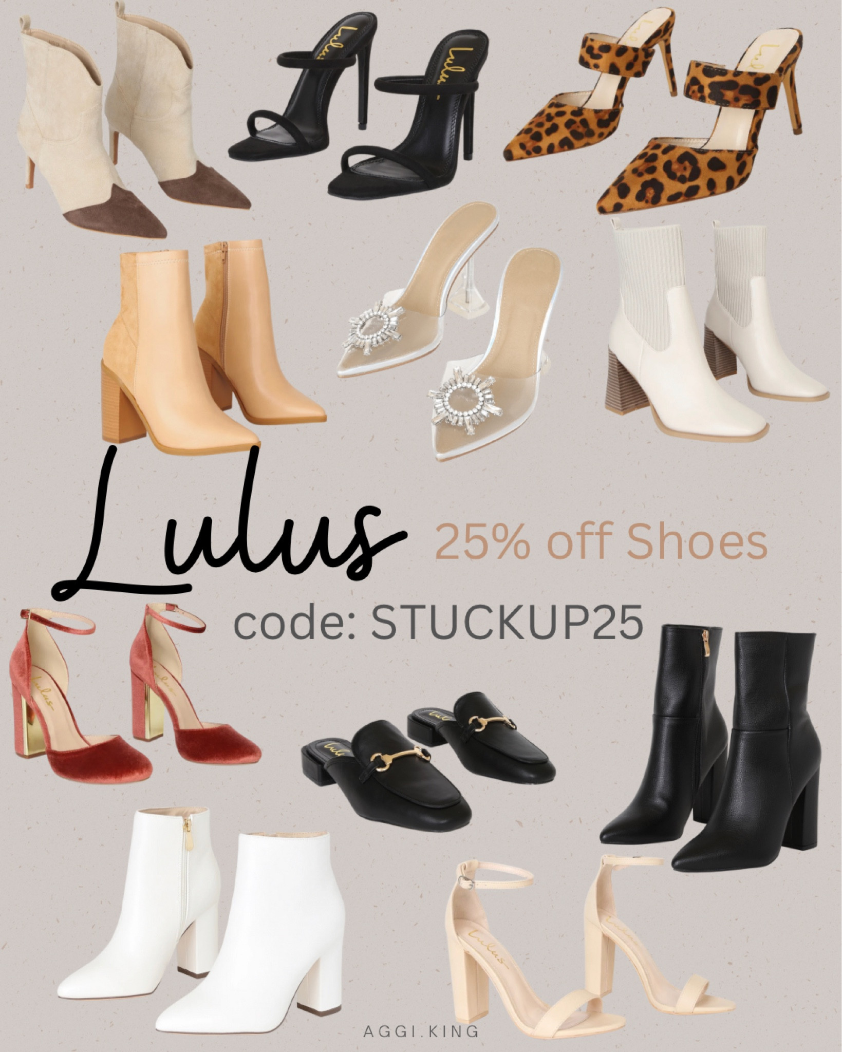 code: STUCKUP25 for 25% off shoes 




#LTKSale #LTKshoecrush #LTKsalealert