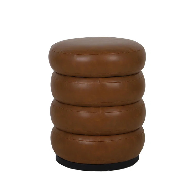 Berdi 15.5" Wide Genuine Leatherette Storage Ottoman | Wayfair North America