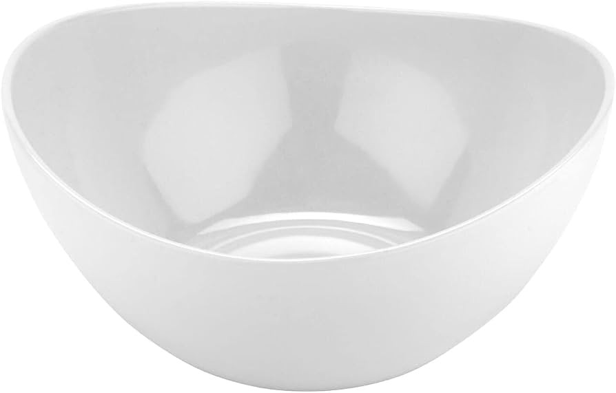 G.E.T. B-115-W Large Melamine Serving Bowl, 4 Quart, White | Amazon (US)