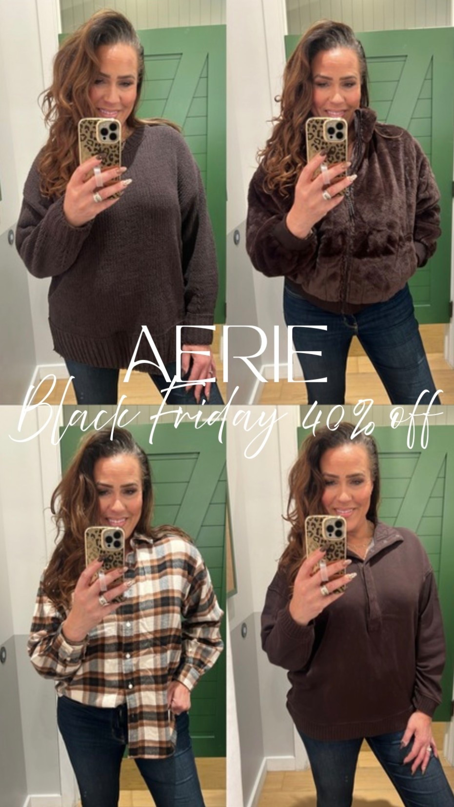 Aerie Black Friday Sale 40% off!! Aerie haul, Fall fashion, sweater weather, chocolate brown trend, faux fur coat, plaid shirt, Thanksgiving outfit, linked other new arrivals I love @aerie #LaidbackLuxeLife

Chenille sweater: M
Coat: M
Sweatshirt: M
Plaid shirt: S

Hey Beautiful! Feel free to comment on this post if you have any questions! 🫶🏽

Follow me for more fashion finds, beauty faves, lifestyle, home decor, sales and more! So glad you’re here!! XO, Karma

#LTKCyberWeek #LTKGiftGuide #LTKSaleAlert