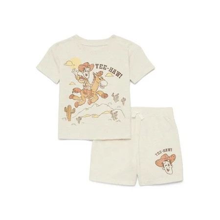 Toy Story Baby Boys' Short Sleeve Graphic Tee and Shorts Set, 2-Piece, Sizes 0/3M-24M | Walmart (US)