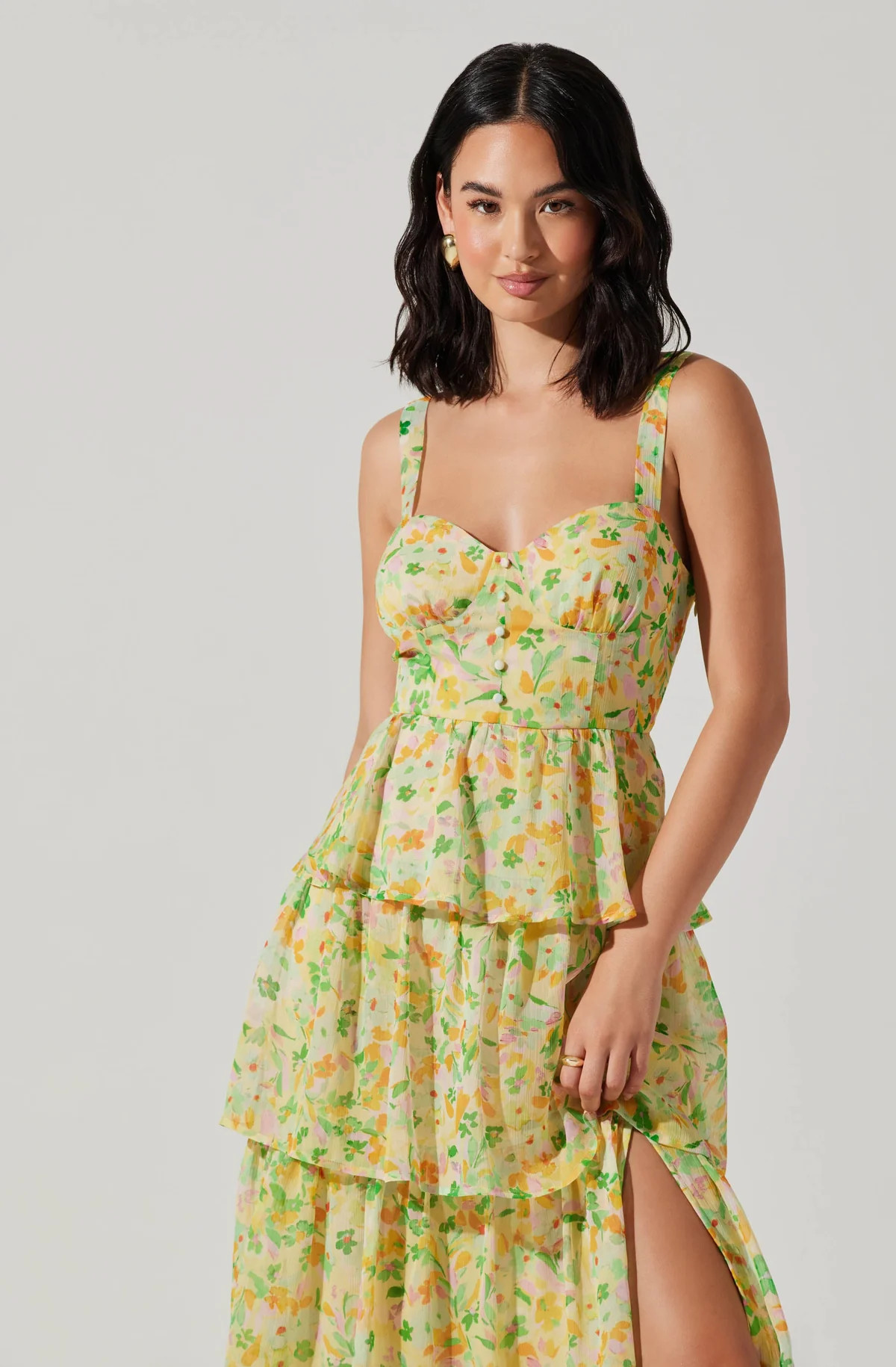 Midsummer Floral Tiered Maxi Dress | ASTR The Label (US)