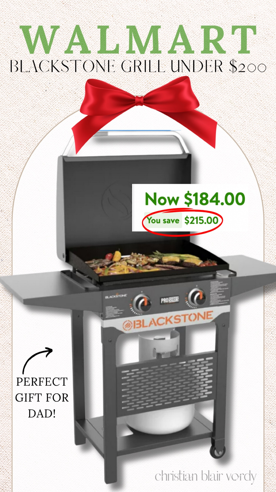 Walmart; black stone grill, under $200

#christianblairvordy 

#christmas #sale #deal #walmart #grill #blackstonegrill # #under200 #gift #giftguide

#LTKHoliday #LTKGiftGuide #LTKCyberWeek