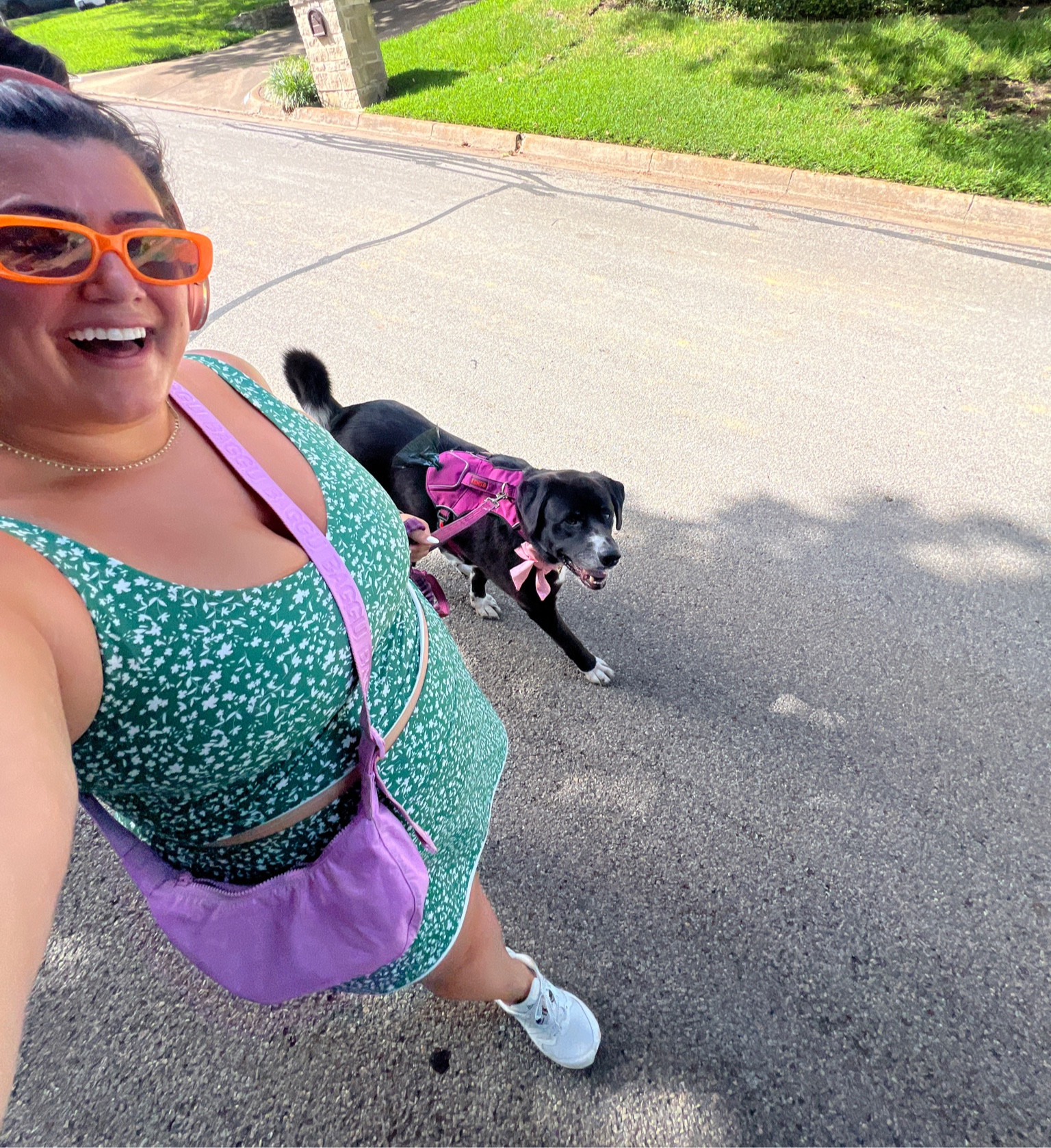 Hot girl walks meet dog walks! Loving this skirt athletic set and crossbody bag 

#LTKActive #LTKPlusSize #LTKFitness