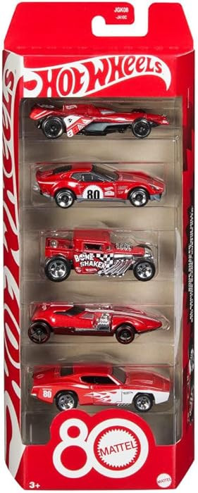 Hot Wheels Toy Cars, 5-Pack of 1:64 Scale Toy Cars with Collectible Deco & Packaging, Core Mattel... | Amazon (US)