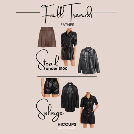 Fall Trend: Leather 🖤

#LTKSeasonal #LTKstyletip